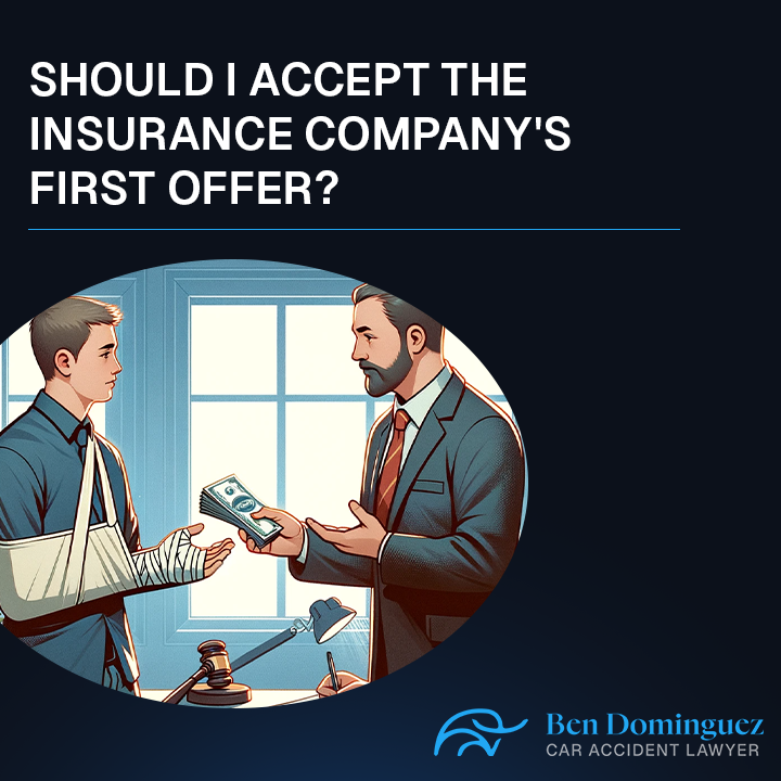 Should I accept the insurance company's first offer