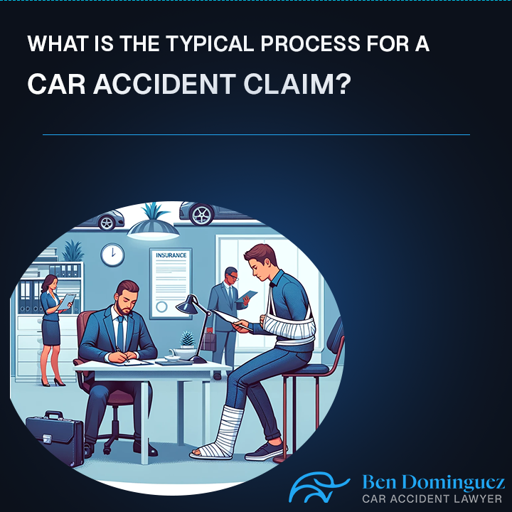 What is the typical process for a car accident claim
